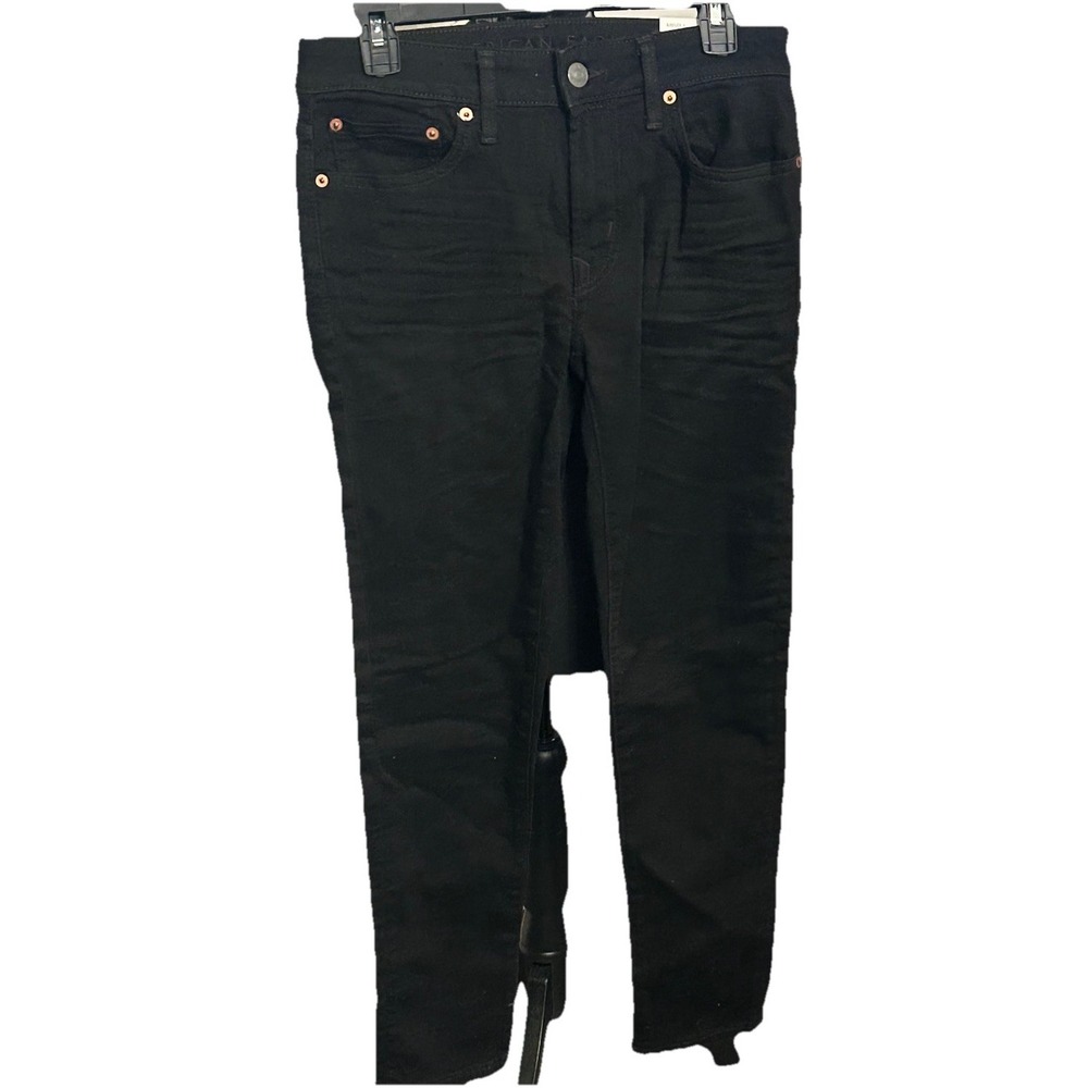 American Eagle‎ AirFlex+ Skinny Black Jeans 29x30  NWT